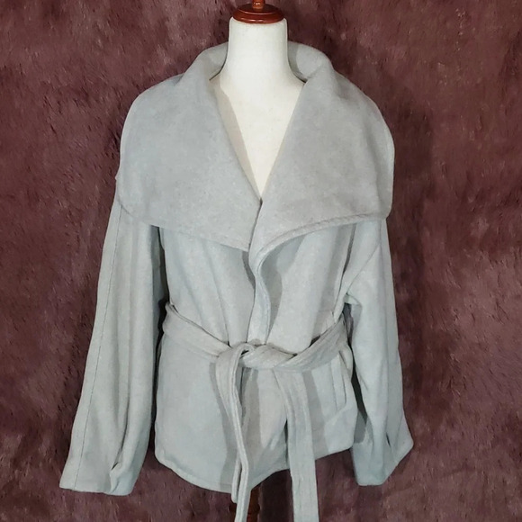Free People Gray Fleece NWT Jacket - Picture 1 of 8